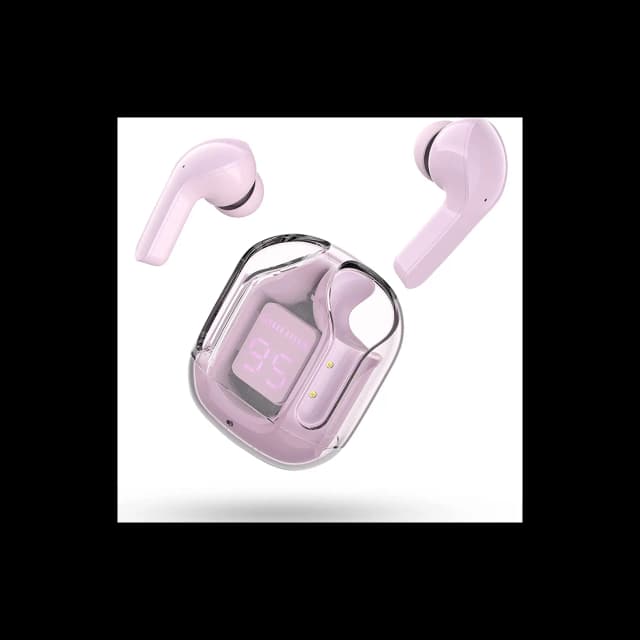 AIR 31 TWS ORIGINAL WITH BIG PACKING TRANSPARENT EARBUDS BLUETOOTH 5.3V Pink